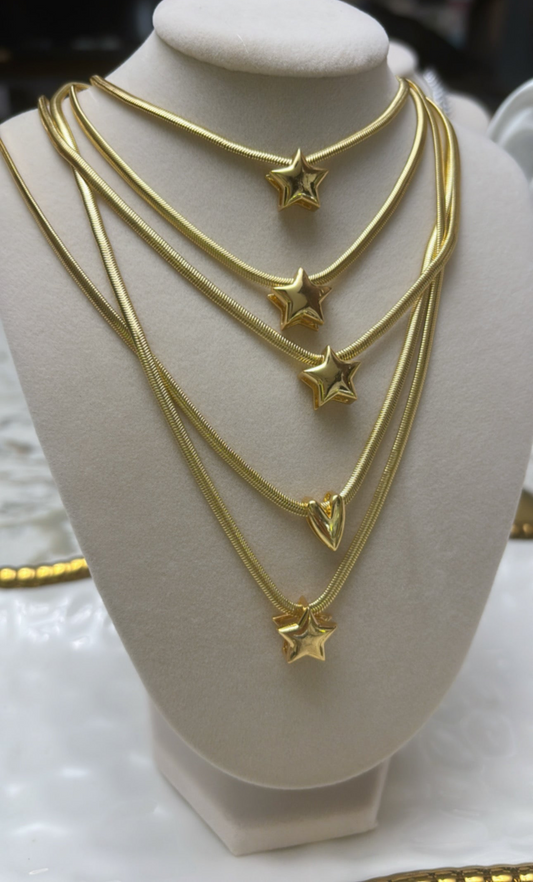 Heart Star Necklace