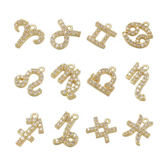 Zodiac sign charms