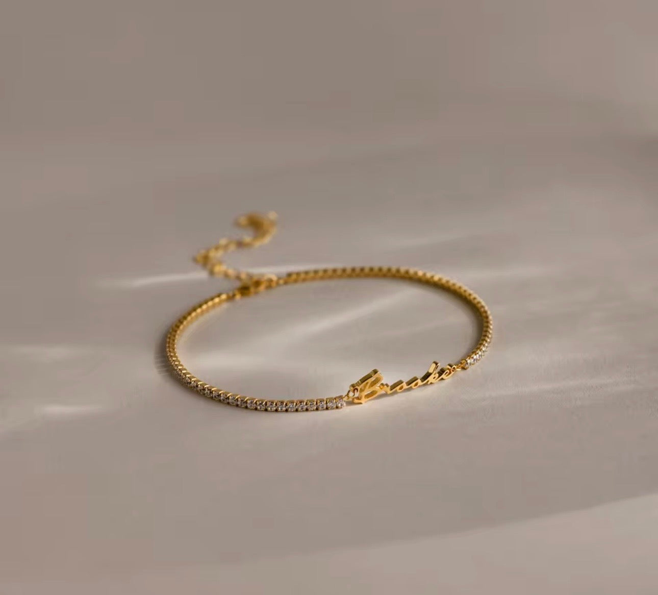 Tennis personalized bracelet