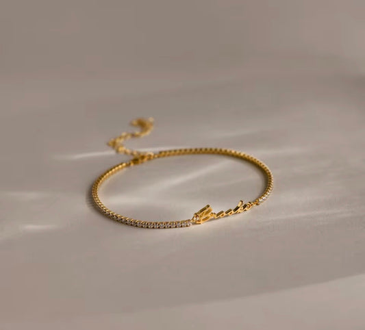 Tennis personalized bracelet