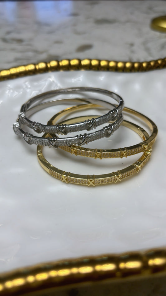 Brillas Bangle Bracelets