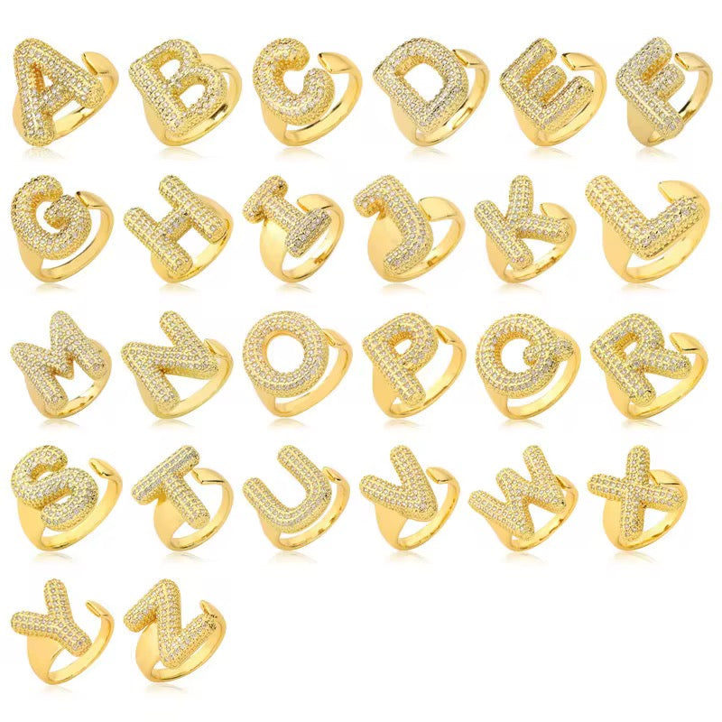 Bubble Initial Rings (adjustable)