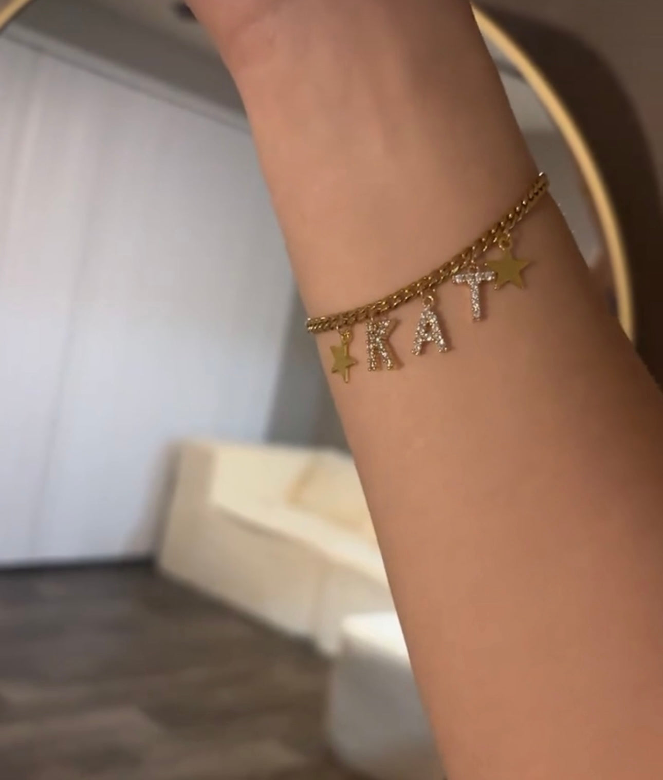 3 letter bracelet